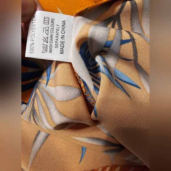 Tropical Orange Blouse Extra Large NWOT - Picture 5 of 5